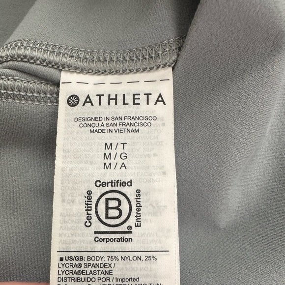 Athleta Salutation Stash 7/8 Tight in Coastline Blue Size Medium Tall MT M/T - Picture 13 of 14